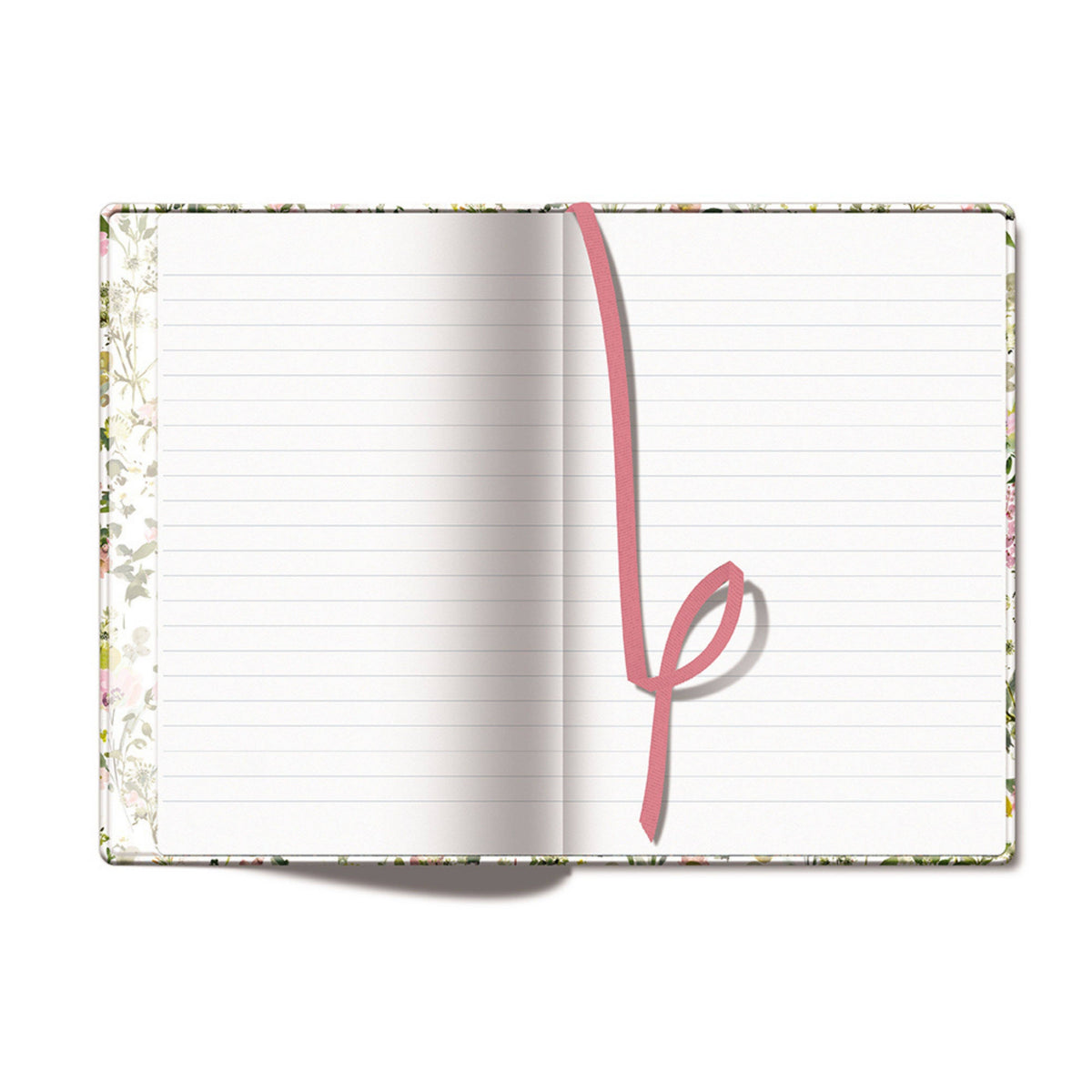 A5 Notebook Hardcover Journal Floral Pink Foil Gift Lined